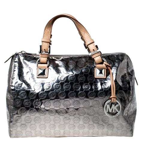 michael kors bags with metal|silver Michael Kors crossbody bag.